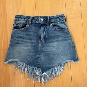 Free People Denim Mini Skirt